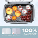 Maelstrom Cooler Backpack, 36 Cans Insulated Backpack Cooler, Soft Leakproof Double Deck Cooler Bag, Lightweight Lunch Backpack for Men & Women,Perfect for Beach Travel, Camping & Work-Beige gray