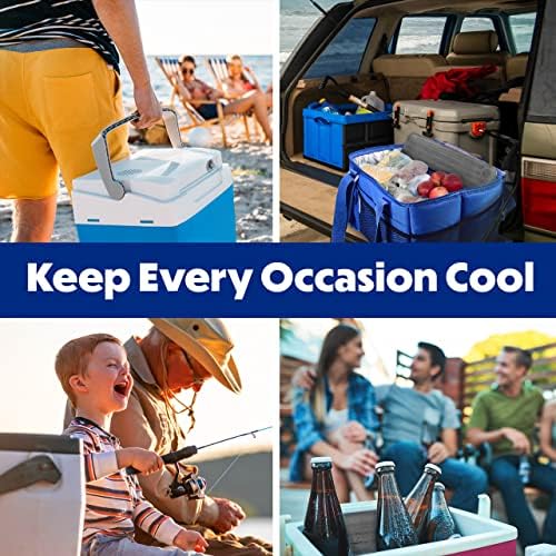 Cooler Shock Ice Packs - Reusable, Premium, Large Pack and Lunch Set for Long Term Use - Cools Faster Than Ice - Cooler Accessories