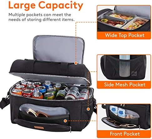 Lifewit Large Cooler Bag Insulated Lunch Bag Lightweight Portable Cool Bag Double Layer for Picnic, Beach, Work, Trip