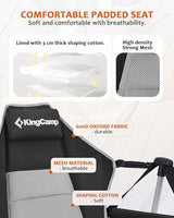 KingCamp Hammock Camping Chair, Swinging Portable Folding Camp Chairs for Adults 400lbs Heavy Duty Foldable Oversized Rocker with Aluminum Alloy Frame Cup Holder Pillow for Outdoor Beach Patio Sport