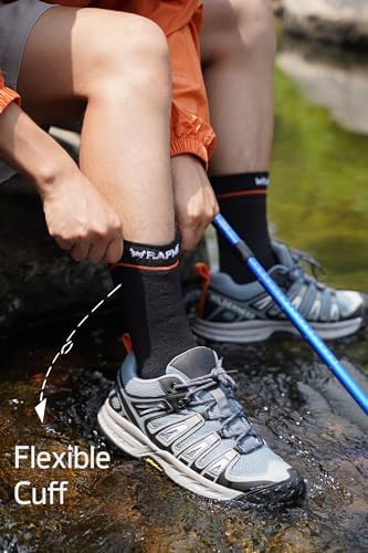 Waterproof Socks for Men Women, Ultimate Warmth and Comfort with Merino Wool, Waterproof Hiking Socks with Breathable Cushion