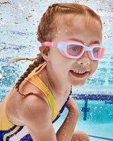 Kids Swim Goggles,Swimming Goggles for Kids 6-14, Anti-Fog UV Protection Pool Glasses for Boys Girls