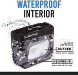 Golf Club and Golf Ball Cleaning Bag, Waterproof Clean Face Technology Liner, Detachable Clip, Machine Washable, Cleans Club Grooves, Dry Exterior (Neoprene or Microfiber Option Available)