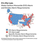Kidde Hardwired Smoke & Carbon Monoxide Detector, AA Battery Backup, Interconnectable, LED Warning Light Indicators