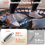 BCAN 40/48" Foldable Mini Trampoline Max Load 330lbs/440lbs, Fitness Rebounder with Adjustable Foam Handle, Exercise Trampoline for Adults Indoor/Garden Workout