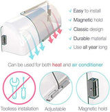 Home Intuition Air Vent Deflector - Non Melting, Adjustable Magnetic Heat and AC Deflector 8.5" to 15" for Vents, Sidewall, and Ceiling Registers, 4 Pack