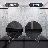 AmazerBath 5 PCS Shower Door Side Seal Strip for 3/8 Inch Glass - 15.75 Inches x 5, 5 Sections Segmented Shower Installation Kit, Frameless Glass Door Seal Strip