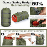5 Pack Compression Stuff Sack 5 Assorted Size Sleeping Bag Stuff Sack Ultralight Sleeping Bag Cover Space Saving Gear for Travel Outdoor Camping Hiking Backpacking