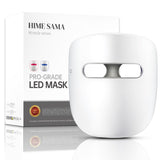 HIME SAMA LED Face Mask, 8 Color LED Mask for Face Skin Care, FSA/HSA Eligible, Red Light Mask for Face, Infrared, Red & Blue Light Mask, Wrinkle Reduction, Wireless. (Miracle ACE RB-050)