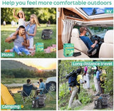 30 Portable Toilet Bags Poo Gel Set, 8 Gallon Camping Toilet Bags with Portable Absorbent Toilet Gel, Urine Powder with Potty Trash Waste Bags for Outdoor Camping, Traveling, Emergency