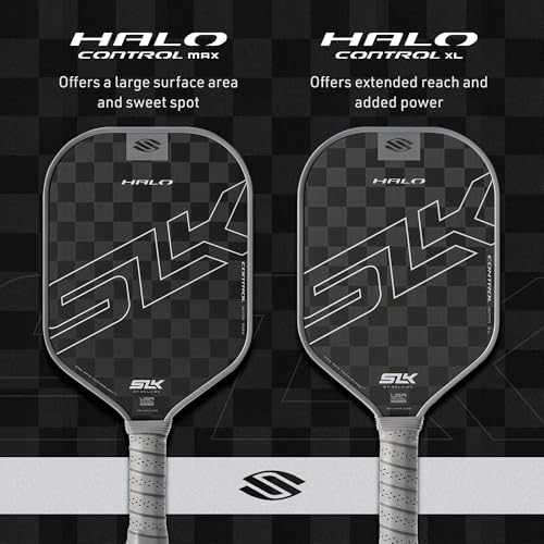 Selkirk Sport SLK Halo Raw Carbon Fiber Pickleball Paddle | Designed in The USA | Choose from The T700 Raw Carbon Fiber Power, The 18k Ultraweave Control, or The Kevlar Linkweave Thermoformed Pro