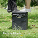 Upgrade XL Portable Toilet for Adults, Extra Large Portable Travel Floding Toilet, Camping Tall Toilets with Lid for Adults and Kids Compact Potty for Car,Hiking,Beach and Camping