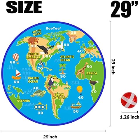 BooTaa 29" Large Dart Board for Kids, Kids Dart Board with Sticky Balls, Boys Toys, Indoor/Sport Outdoor Fun Party Play Game Toys, Birthday Gifts for 3 4 5 6 7 8 9 10 11 12 Year Old Boys Girls