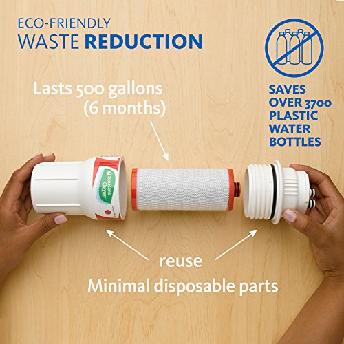 Aquasana Under Sink Water Filter System - Reduces PFAS, Lead, & Chlorine in Drinking Water - Under Counter Claryum Filtration for Kitchen - 2-Stage - Chrome Faucet - AQ-5200.56