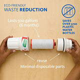 Aquasana Under Sink Water Filter System - Reduces PFAS, Lead, & Chlorine in Drinking Water - Under Counter Claryum Filtration for Kitchen - 2-Stage - Chrome Faucet - AQ-5200.56