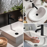 Hibbent Upgraded 3 in 1 Bathroom Sink Drain Strainer, Universal Pop Up Stopper with Removable Stainless Steel Filter Basket Hair Catcher, Sink Plug for 1.1''~2.36'' Basin, Oil-Rubbed Bronze