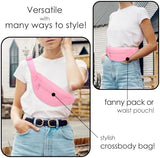 MAXTOP Large Crossbody Fanny Pack with 4-Zipper Pockets,Gifts for Enjoy Sports Festival Workout Traveling Running Casual Hands-Free Wallets Waist Pack Phone Bag Carrying All Phones
