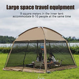 GVDV Screen House Tent 11x11 Ft Mesh Net, Outdoor Camping Screen Room Sun Shade Gazebo Shelter Included Carry Bag, Easy Setup & Waterproof, Perfect for Family Picnic, Backyards, BBQ and Party