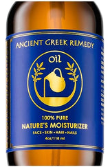 ANCIENT GREEK REMEDY Organic Face and Body Oil for Dry Skin, Hair, Hands, Cuticles and Nails Care. Olive, Lavender, Almond, Vitamin E and Grapeseed Oils. Natural Moisturizer for Women, Men 4oz