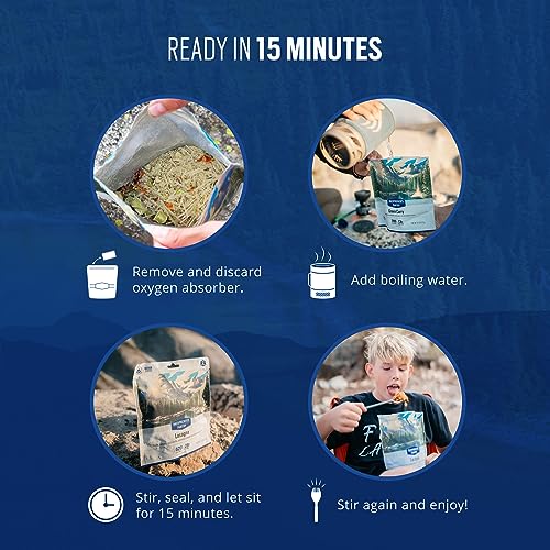 Backpacker's Pantry Peanut Butter Banana Oatmeal | Freeze Dried Backpacking & Camping Food | Emergency Food | 16 Grams of Protien, Vegan, Gluten-Free | 6 Count
