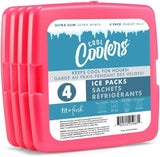 Cool Coolers by Fit + Fresh, Reusable & Long-Lasting Slim Ice Packs, Cold Packs for Lunch Boxes, Ice Packs for Lunch Bags