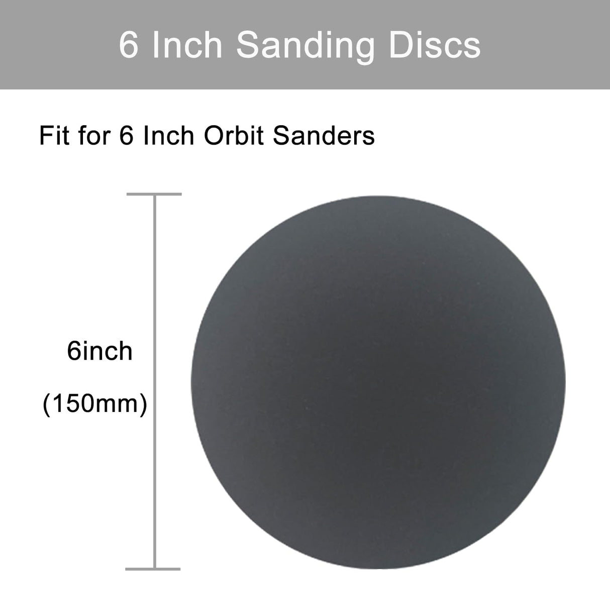 6 Inch 50 Pcs Wet Dry Sanding Discs Hook and Loop, 320 400 600 800 1000 Assorted Grit Waterproof Sandpaper Silicon Carbide for Random Orbital Sander, Automotive Wood Metal Polishing & Sanding