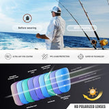Polarized Sports Sunglasses for Men Women Unbreakable Frame Cycling Fishing Wrap Around Sunglasses UV400 Protection
