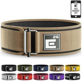 Self-Locking Weight Lifting Belt - Premium Weightlifting Belt for Serious Functional Fitness, Weight Lifting, and Olympic Lifting Athletes - Lifting Support for Men and Women - Deadlift Training Belt
