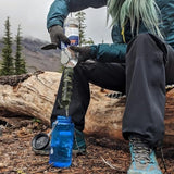 Membrane Solutions Straw Water Filter, Survival Filtration Portable Gear, Emergency Preparedness, Supply for Drinking Hiking Camping Travel Hunting Fishing Team Family Outing