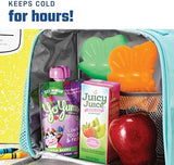 Fit & Fresh Cool Coolers Kids Lunch Box Ice Packs, Slim Ice Packs for Lunch Bags, Multicolored Penguin and Butterfly Set, 8PK