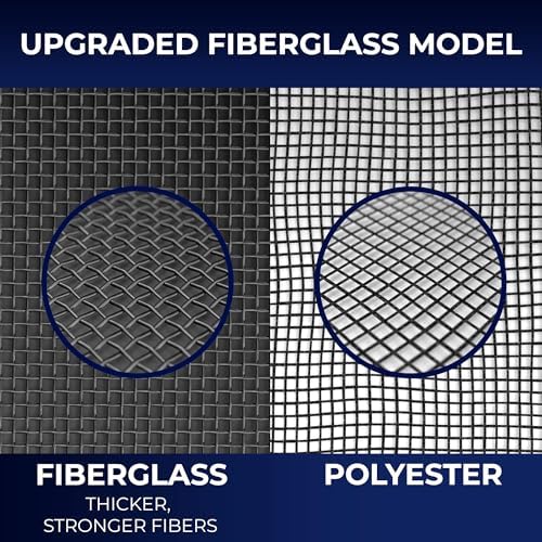 Flux Phenom Screen Door Mesh 38x82 Inch – Easy Install, Strong Magnet Strength, Pet Tested, Hands-Free Entry, Door Screen Magnetic Closure, Keeps Bugs Out