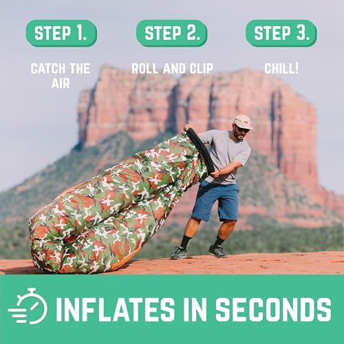 Chillbo Inflatable Couch – Cool Inflatable Chair. Upgrade Your Camping Accessories. Easy Setup is Perfect for Hiking Gear, Beach Chair and Music Festivals.