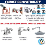 AVAbay® Sink Faucet Handheld Bidet Sprayer for Toilet I Bidet Attachment for Warm & Cold Water I Long 80" Hose Perfect for Feminine Hygiene, Cloth Diaper, Bathroom Toilet Cleaning