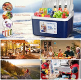 11Qt 19Qt Insulated Portable Cooler Leak-Proof Ice Chest Lunch Box Hard Coolers with Extra Ice Pack for BBQ, Camping, Pincnic