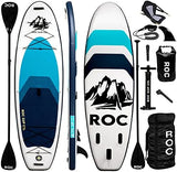 Roc Inflatable Stand Up Paddle Boards 10 ft 6 in with Premium SUP Paddle Board Accessories, Wide Stable Design, Non-Slip Comfort Deck for Youth & Adults