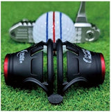360-Degree Golf Ball Marker Alignment Tool Kit - Triple Line Stencil with 3-Color Pens and Gift Box