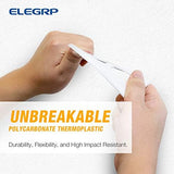 ELEGRP Duplex Receptacle Outlet Covers, 1-Gang Standard Size Wall Plates, Unbreakable Polycarbonate Dual Outlet Faceplates Covers, UL Listed, Color-matched Screws Included (20 Pack, Glossy White)