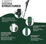 TheFitLife Collapsible Trekking Poles for Hiking – Lightweight Folding Walking Sticks for Men and Women with Extra-Long Foam Handle and Metal Flip Lock