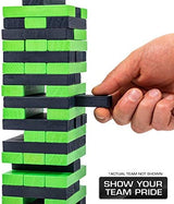 NFL Pro Football Tabletop Stackers Block Game by Wild Sports - Perfect Gift for NFL Football Fan, Dorm Game, Rec Room, Tailgate