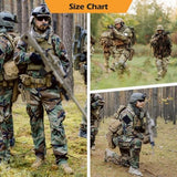 Men's Combat Pants with Knee Pads Tactical Outdoor Military Camouflage Paintball
