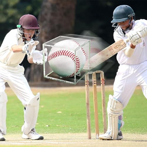 12 Pack Baseball Display Case UV Protected Acrylic Clear Baseball Holder Square Cube Ball Protector Memorabilia Autograph Display Box for Official Size Baseball