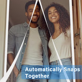 High-Density Magnetic Screen Door Mesh for Home and Patio, Tear Resistant Backdoor Screen Net with Magnetic Closure