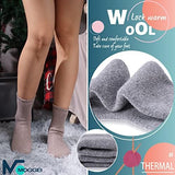 MOGGEI 5 Pairs Womens Merino Wool Socks Hiking Warm Winter Thick Thermal Crew Cozy Cabin Ladies Gift Comfy Boot Work Socks