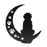 VZVXCC Dog Metal Wall Art Outdoor Decor- 12" Black Metal Wall Sculpture Statues Wall Art Hanging Decoration,Dog Lover Gift for Indoor Outdoor,Garden,Farmhouse,Balcony Patio and Bedroom
