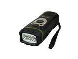 POWERplus Wolf Dynamo FM Scan Radio Flashlight, Steel, Black