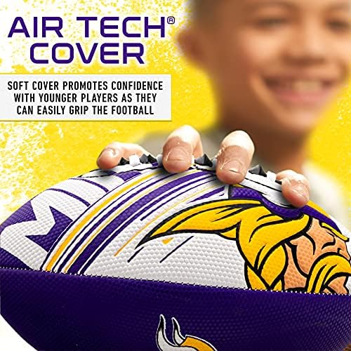 Franklin Sports NFL Team Mini Footballs - Youth 8.5" Official NFL Licensed Football + Air Pump Set