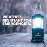 MalloMe Camping Lantern Multicolor 8 Pack Lanterns for Power Outages, Camping Lights for Tent Hanging, Camp Light Tent Lamp Emergency Battery Powered LED Lantern (Rechargeable Batteries Not Included)