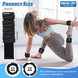 Wrist Ankle Weights Set of 2(1 lb/2 lbs Each) Adjustable Weights Training Intensity for Strength Training Walking Running Yoga Pilates Jogging for Women Men