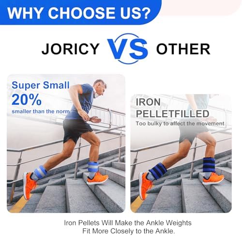 Ankle Weights A Pair of 1/2/3/4/6/8/10/12/20 LBS Wrist Leg Arm Weights for Women Men kids child with Adjustable Straps, Strength weighted for Physical Therapy Running Walking Fitness Gym Workout