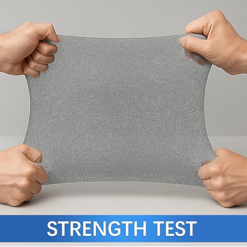 High-Density Magnetic Screen Door Mesh for Home and Patio, Tear Resistant Backdoor Screen Net with Magnetic Closure